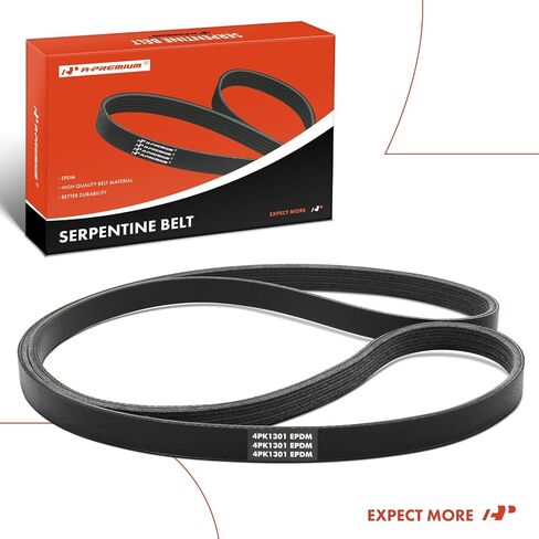 A-Premium Engine Serpentine Drive Belt Compatible with Ford, Lincoln & Nissan Cars - Escape 2023, Focus 2012-2018, EcoSport 2018-2022, Bronco Sport 2021-2023, Altima 2007-2011, Corsair, 2.0L 2.3L 2.5L in Saudi Arabia