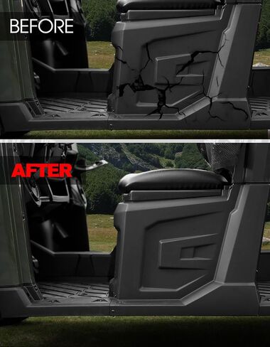 A & UTV Pro Driver Hand Hand Center Fender مع Rocker لعام 2014-2019 Polaris Ranger 570 900 1000 ملحقات الديزل Crew استبدال #5450352-070 ، الجانب الأيسر الأمامي السائق in Saudi Arabia