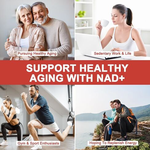ملحق NAD 1200mg مع الريبوسيد النيكوتيناميد ، PQQ & Resveratrol-دعم الطاقة الخلوية المتقدمة وطول العمر-صيغة مضادة للشيخوخة للوضوح العقلي-30 حزم in Kuwait