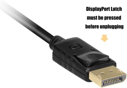 VCE DP to HDMI Adapter 2-Pack, Gold Plated DisplayPort to HDMI Male to Female Adapter Cable,1080P HDMI 2.0 Converter with Audio, Black - 7.8 Inch in Kuwait