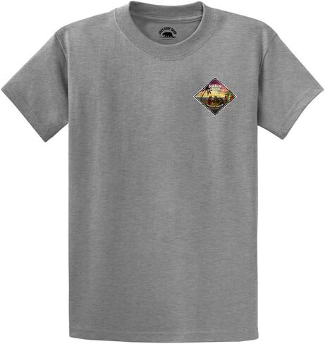 Joes Surf Shop Men 3 Bears on a Beach Logo Tees ثقيلة الوزن in Kuwait
