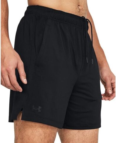 Under Armour Mens Tech Vent 6-Inch Shorts - Ultra-Breathable LG Black-Black in Saudi Arabia