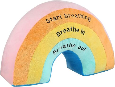 Rainbow Throw Pillow Rainbow Pillow for Women Mother 15.7 x 9.8 x 4 Inches Stuffed Toy Boho Arch Shaped Stuffed Reading Cushions Motivational for Home Bedroom Playroom Decor Gifts Supplies in Saudi Arabia