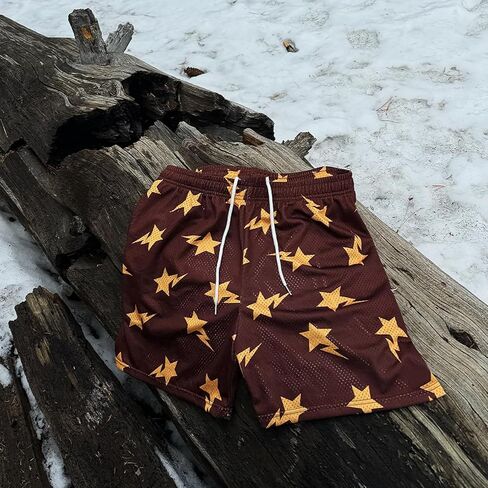 شورتات كرة السلة للرجال يطبع شبكة رسومية تنفس تشغيل شورتات رياضية سريعة الجفاف للرياضة in Kuwait