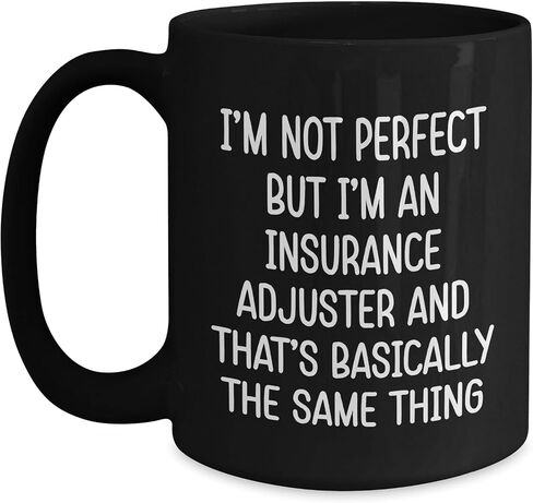 Insurance Adjuster Gifts from Santa: Funny Mug for Insurance Pros and Their Imperfections at Christmas with 11oz or 15oz Capacity, Microwave and Dishwasher Safe in Saudi Arabia