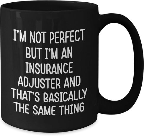 Insurance Adjuster Gifts from Santa: Funny Mug for Insurance Pros and Their Imperfections at Christmas with 11oz or 15oz Capacity, Microwave and Dishwasher Safe in Saudi Arabia