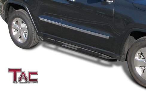 خطوات جانبية TAC FIT 2011-2025 DODGE DURANGO 3 "BLACK SIDE BARS NERF BARS Step Rails Running Boards Off Road Automotive Extrive Exploy in Saudi Arabia