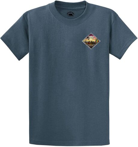 Joes Surf Shop Men 3 Bears on a Beach Logo Tees ثقيلة الوزن in Kuwait