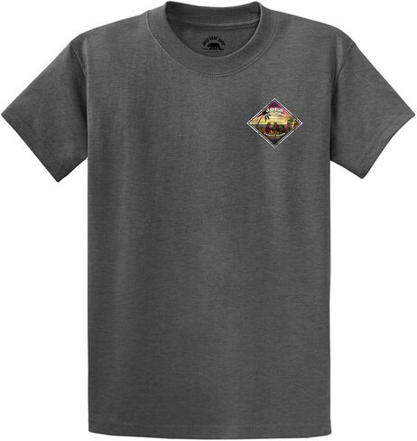 Joes Surf Shop Men 3 Bears on a Beach Logo Tees ثقيلة الوزن in Kuwait