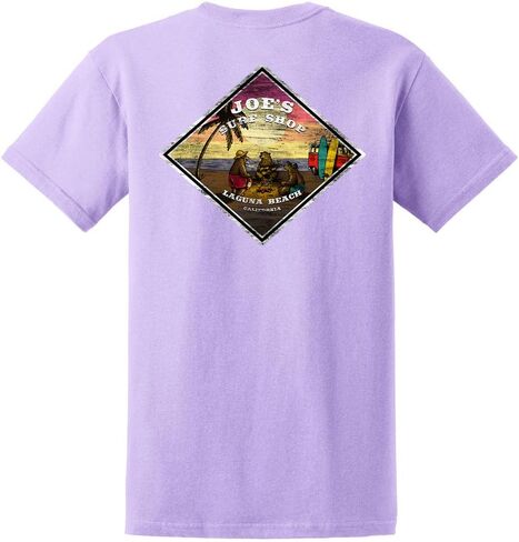 Joes Surf Shop Men 3 Bears on a Beach Logo Tees ثقيلة الوزن in Kuwait