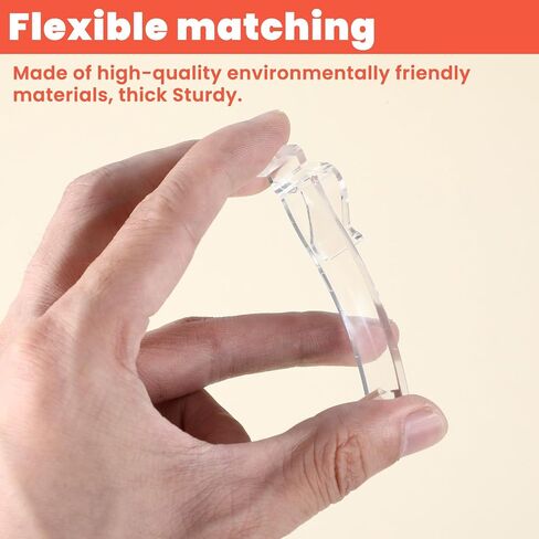 Teaaha Plastic Valance Clips for Blinds, 12PCS Clear Blind Clips Hidden Replacement Parts for for Horizontal Blinds and Faux Wood Blinds in Saudi Arabia