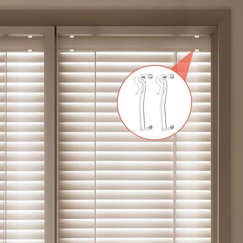 Teaaha Plastic Valance Clips for Blinds, 12PCS Clear Blind Clips Hidden Replacement Parts for for Horizontal Blinds and Faux Wood Blinds in Saudi Arabia