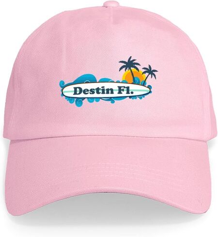 Cafepress Destin Florida Surf Design. غطاء البيسبول القابل للتعديل in Kuwait