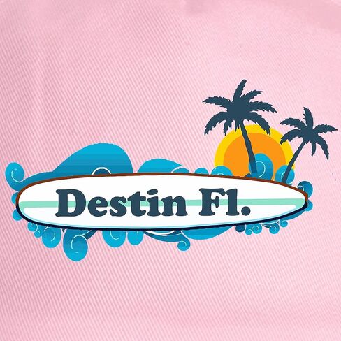 Cafepress Destin Florida Surf Design. غطاء البيسبول القابل للتعديل in Kuwait