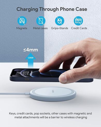 Wireless Charger, 15W Max Fast Wireless Charging Pad 2-Pack Compatible with iPhone16/16Plus/16Pro /16ProMax/iPhone15/15Pro/15Plus/14/13/12/Samsung S24 /S24Ultra/S23Ultra/S22/S21,AirPods Pro 2 in Saudi Arabia
