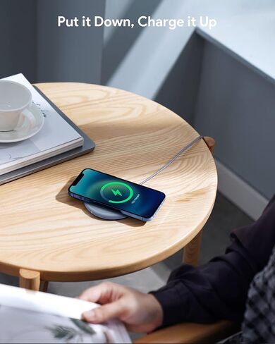 Wireless Charger, 15W Max Fast Wireless Charging Pad 2-Pack Compatible with iPhone16/16Plus/16Pro /16ProMax/iPhone15/15Pro/15Plus/14/13/12/Samsung S24 /S24Ultra/S23Ultra/S22/S21,AirPods Pro 2 in Saudi Arabia