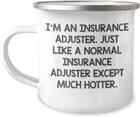 Insurance Adjuster Camping Mug: Unique Gifts from Friends for Christmas in Saudi Arabia