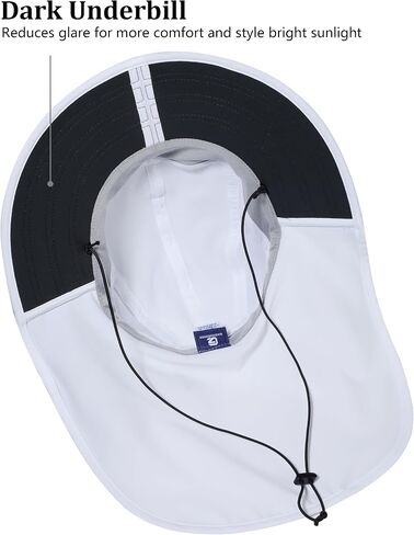 GADIEMKENSD Foldable Sun Hat with Neck Flap, UPF 50+ Wide Brim Fishing Hat for Men Women, Quick Drying and Breathable in Saudi Arabia