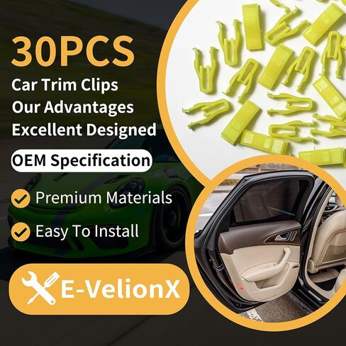 30pcs Switch Bezel Clip, Interior Trim Console Dash Panel Switch Bezel Door Side Trunk Plastic Retainer Fitting Fastener Clip Fit for Toyota for Lexus for Scion and More Cars 90467-10203 (30-Pack) in Saudi Arabia