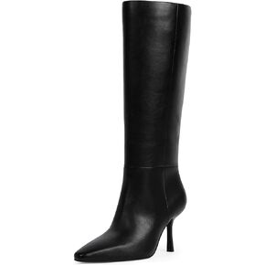 Modatope Knee High Boots Women Square Toe Stiletto Tall Boots Side Zipper Dressy Boot for Women in Kuwait