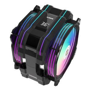 Alseye W90 CPU CPU برودة Intel ، معروضة درجة حرارة وحدة المعالجة المركزية مبرد لحالة كمبيوتر صغيرة الحجم مع مروحة إضاءة ARGB قوية 90 مم وعمود حرارة عالية الأداء 40 مم في الداخل. (W90-intel) in Kuwait