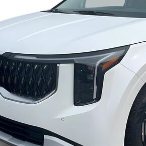 تصاميم Tech Bogar تصاميم الكامل المصابيح الأمامية Leillight Tint Tint متوافقة مع Kia Carnival 2025-2026 ، Dark Smoke in Kuwait