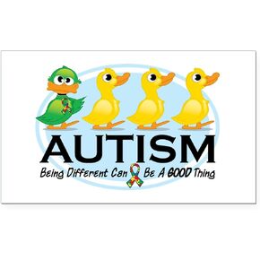 CafePress Autism Ugly Duckling Rectangle Car Bumper Magnet in Saudi Arabia
