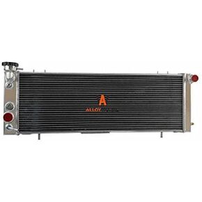 ALLOYWORKS Full Aluminum Radiator For 1991 1992 1993 1994 1995 1996 1997 1998 1999 2000 2001 Jeep Cherokee XJ / 1991 1992 Jeep Comanche 2.5L 4.0L L4 L6 Engine PRO in Saudi Arabia