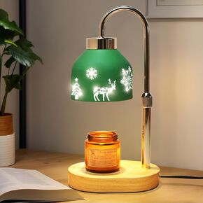Lukasa Candle Warmer Lamp, with Timer and Dimmer, Adjustable Height, Gifts for Women Mom, House Warming Gifts New Home Decor, Wax Melt Warmer for Scented Jar Candles, with 2 Bulbs in Saudi Arabia