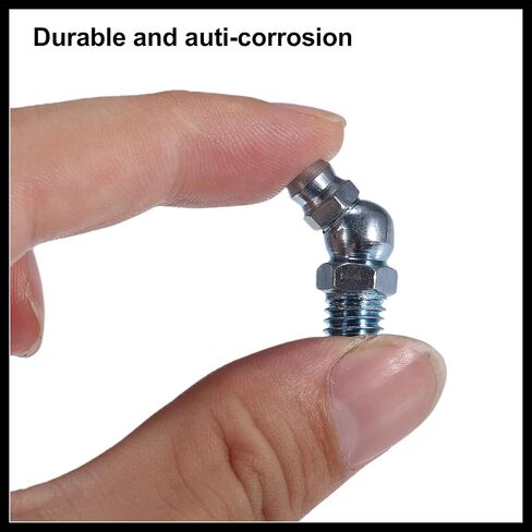 50 PCS M8x1.25 شحوم Nipple Fitting Bend 45 درجة زاوية شحوم الصلب zerk محول تركيب السيارات للسيارات توسيقية ميكانيكية مادة دائمة in Saudi Arabia