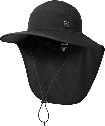 GADIEMKENSD Foldable Sun Hat with Neck Flap, UPF 50+ Wide Brim Fishing Hat for Men Women, Quick Drying and Breathable in Saudi Arabia