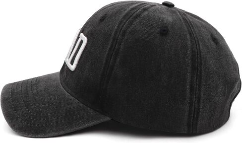 Mom and Dad Hats Set of 2 Pcs Adjustable Cotton Washed 3D Embroidered Baseball Caps Gift for Parents Couples in Kuwait