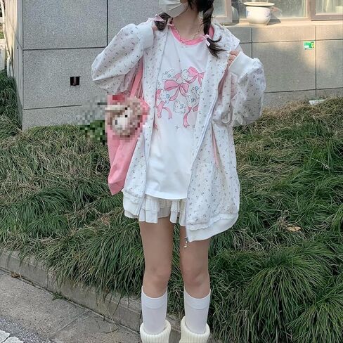 y2k cutecore kawaii hoodie لطيف القط coquett in Kuwait