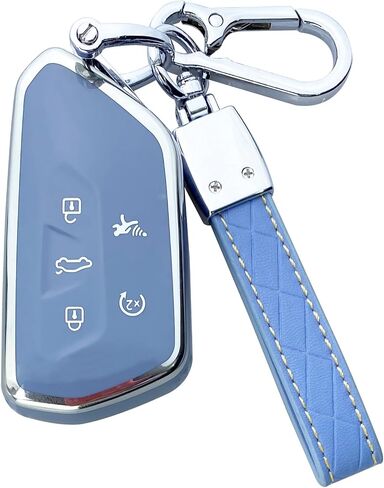 Key Fob Cover Case Compatible with VW Golf 8 ID.3 ID.4 MK4 Tarraco Ateca Skoda Octavia Accessories in Saudi Arabia