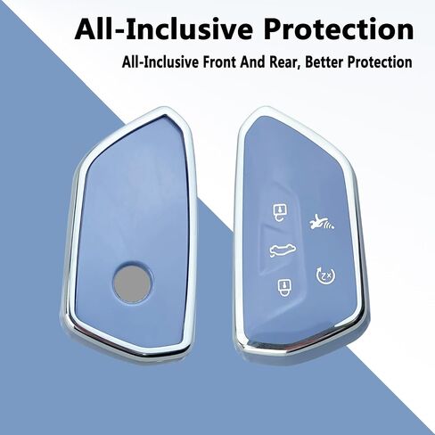 Key Fob Cover Case Compatible with VW Golf 8 ID.3 ID.4 MK4 Tarraco Ateca Skoda Octavia Accessories in Saudi Arabia