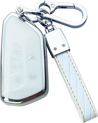 Key Fob Cover Case Compatible with VW Golf 8 ID.3 ID.4 MK4 Tarraco Ateca Skoda Octavia Accessories in Saudi Arabia
