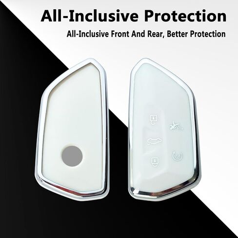 Key Fob Cover Case Compatible with VW Golf 8 ID.3 ID.4 MK4 Tarraco Ateca Skoda Octavia Accessories in Saudi Arabia