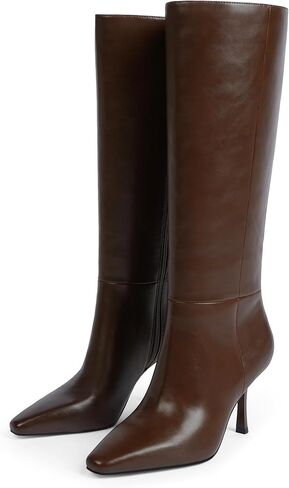 Modatope Knee High Boots Women Square Toe Stiletto Tall Boots Side Zipper Boot for Women in Kuwait