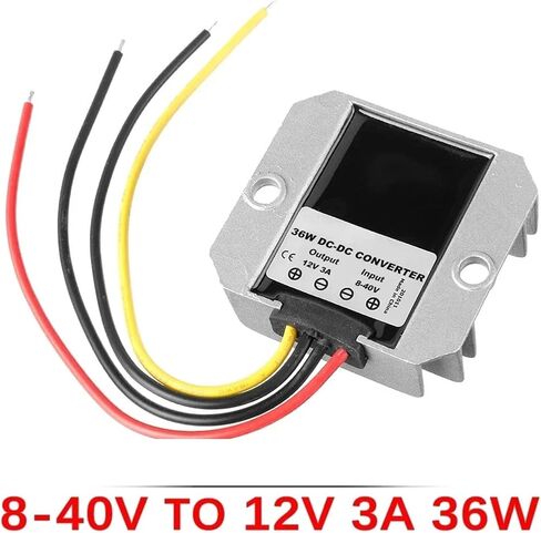 1pcs 8-40V/36V to 12V 30A 25A 20A 15A 10A 6A 4A 3A DC DC Power Converter Automatic Buck-Boost 12V Voltage Power Supply(8-40V to 12V 3A) in Saudi Arabia