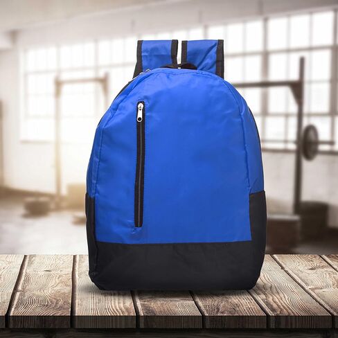 DISCOUNT PROMOS 12 Quick Zip Backpacks Set - Customizable Text, Logo - Polyester, Unique features, Front Pocket, Vibrant - Red in Saudi Arabia
