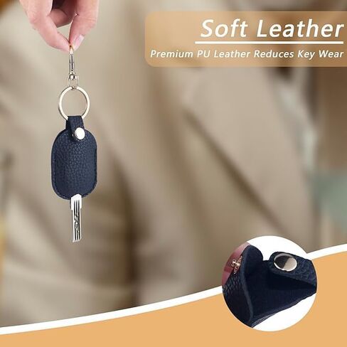 Leather Key Fob Case Cover,Key shells Suit for Range Rover Evouge Discovery Sport Velar Land Rover LR2 LR4 Jaguar XF XJ XJL XE F-Type F-PACE 2012-2019 5 Button Key for holder Accessories in Saudi Arabia