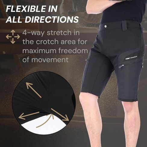 Puma Workwear Pro One Men's Tactical Cargo Shorts ، و DAENTING 4-Way Estrity Estilit in Kuwait