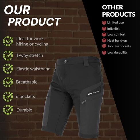 Puma Workwear Pro One Men's Tactical Cargo Shorts ، و DAENTING 4-Way Estrity Estilit in Kuwait