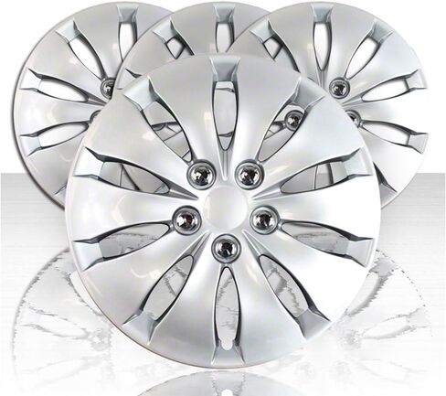 مجموعة من أربعة أغلفة لعجلة Hubcap Silver 16 "Honda Accord 2008-2012 (Push-On) in Kuwait