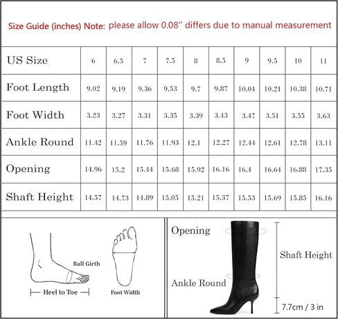 Modatope Knee High Boots Women Square Toe Stiletto Tall Boots Side Zipper Dressy Boot for Women in Kuwait