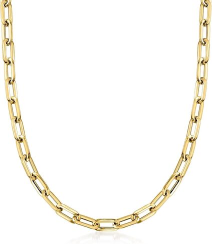 Ross-Simons Italian 14kt Yellow Gold Paper Clip Link Toggle Necklace in Saudi Arabia