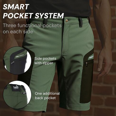 Puma Workwear Pro One Men's Tactical Cargo Shorts ، و DAENTING 4-Way Estrity Estilit in Saudi Arabia