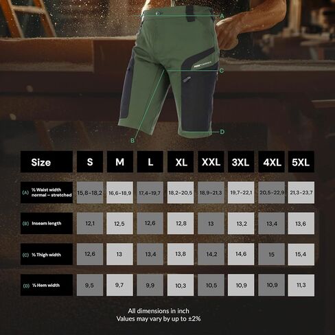 Puma Workwear Pro One Men's Tactical Cargo Shorts ، و DAENTING 4-Way Estrity Estilit in Saudi Arabia