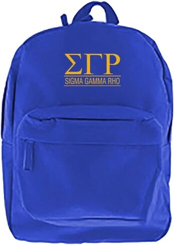 Greekgear Sigma Gamma Rho Custom Text Backpack Royal Blue in Saudi Arabia