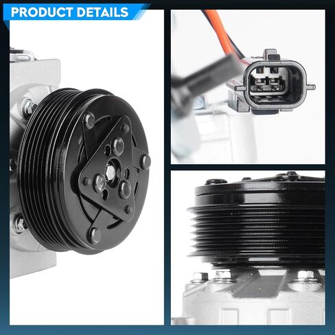 TadaMark Air Conditioner AC Compressor with Clutch Fit for Nissan Sentra 2.0L 2007-2012 2007 2008 2009 2010 2011 2012 Replace for 68662, CO-10871C in Saudi Arabia
